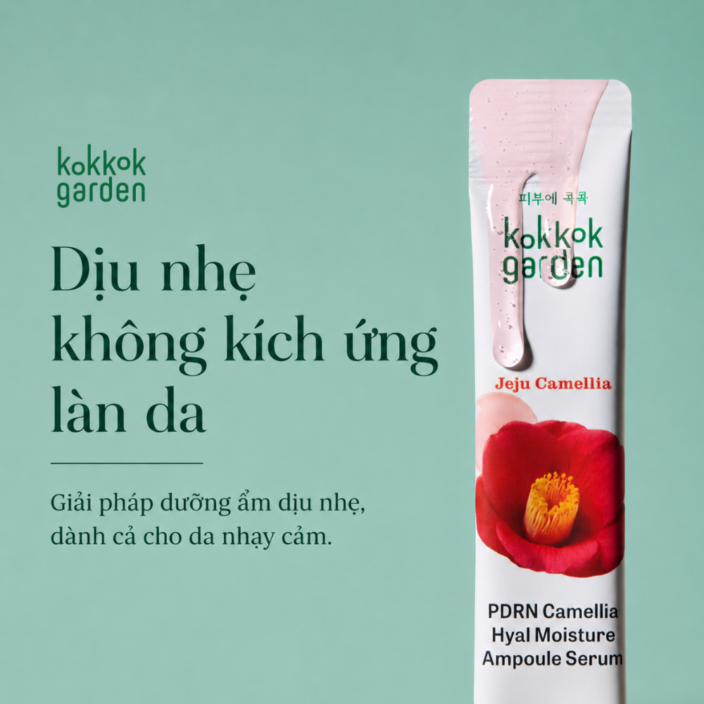 kokkok garden| Combo Serum Dưỡng ẩm PDRN, Cấp ẩm và phục hồi cho làn da. Dạng gói 2mlx6 Hộp 6 gói